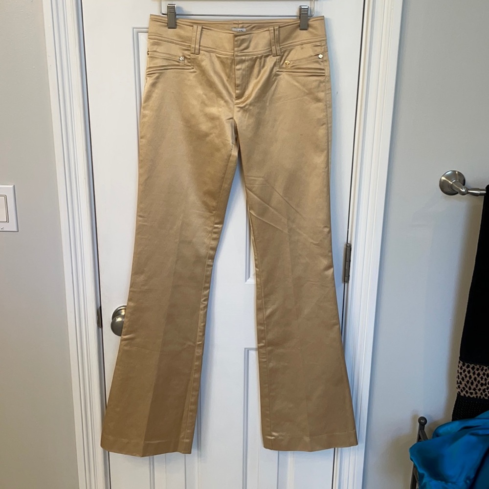 Caché Gold Satin Jeans